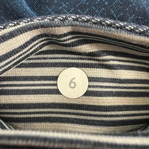 Lululemon Wunder Under Cropped Leggings Sashiko Inkwell Denim Blue - Size 6 - Picture 8 of 9